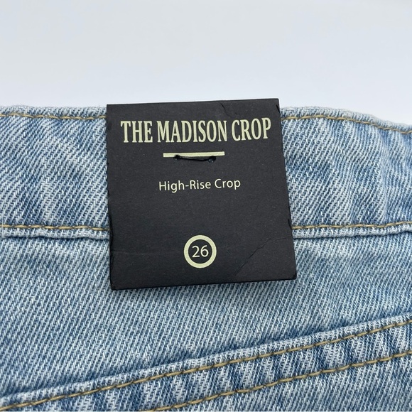 BLANK‎ NYC Madison Ripped High Waist Crop Jeans - Picture 7 of 9